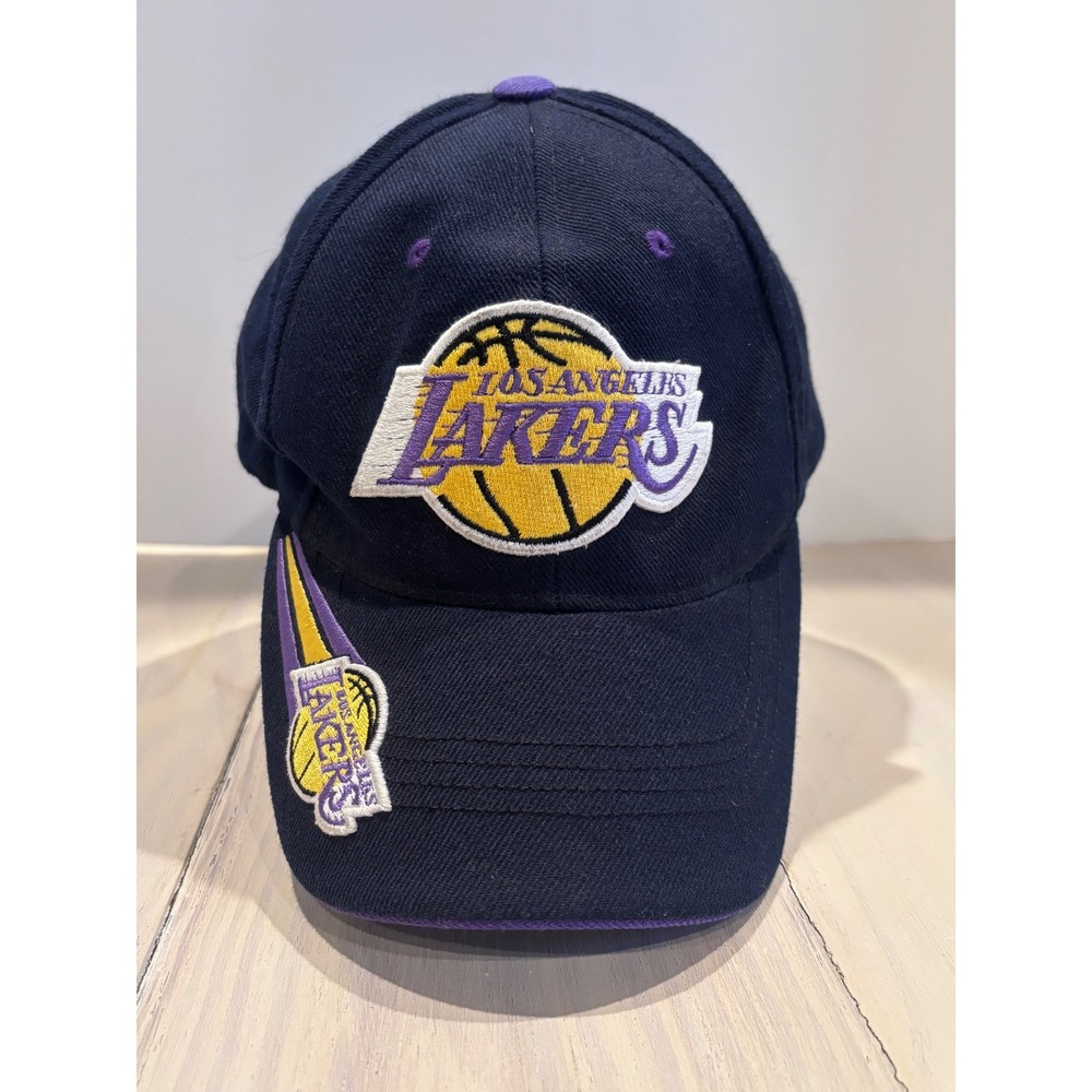 Annco Los Angeles Lakers‎ NBA Baseball Cap Navy Blue Embroidered Hat RN 00476